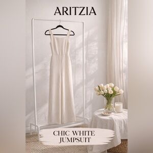 Aritzia Cream Jumpsuit